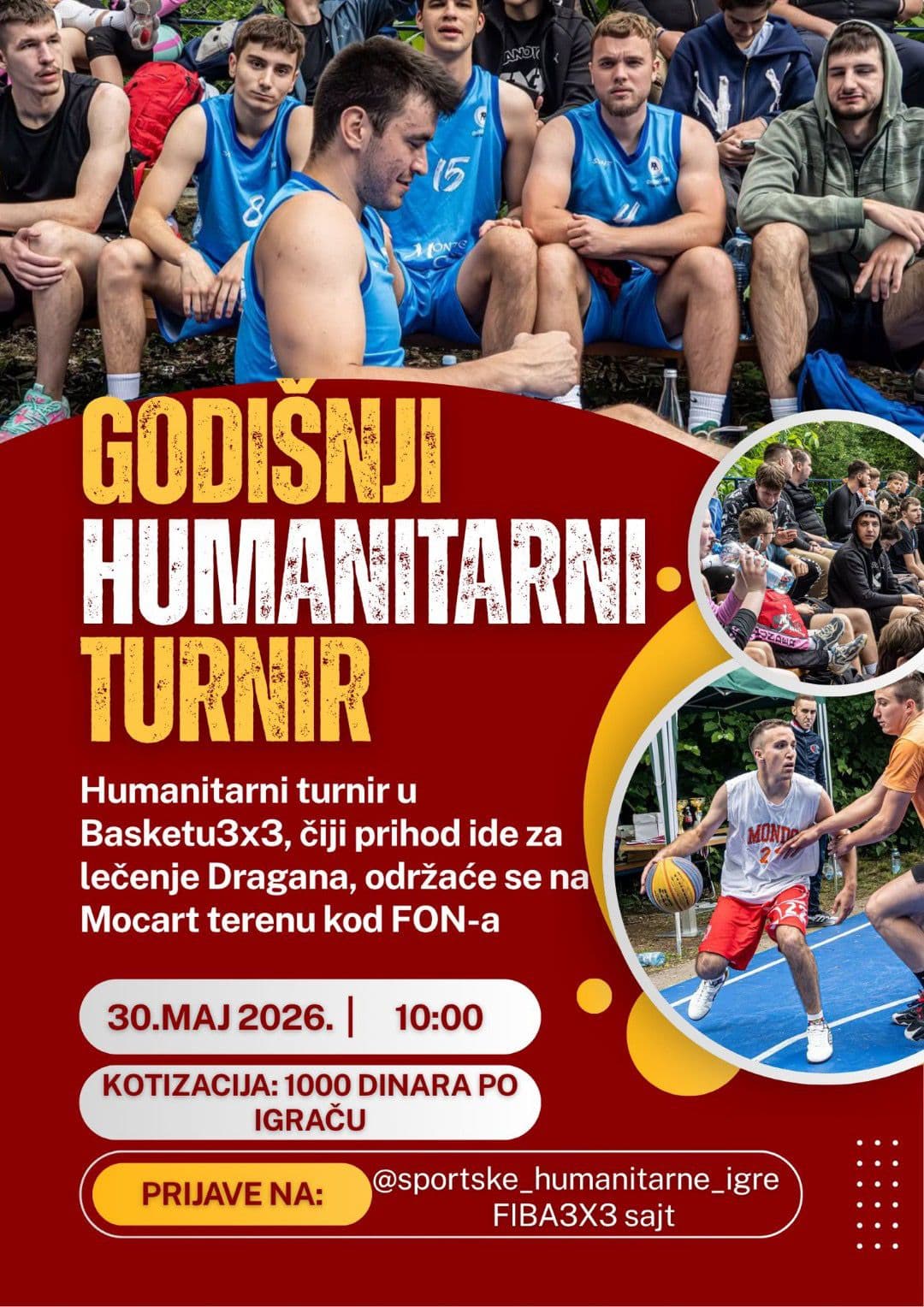 HUMANITARNI TURNIR KOD FON-A PONOVO OKUPLJA MLADE: Basket 3x3 za pomoć džudisti Draganu Joviću